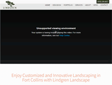 Tablet Screenshot of lindgrenlandscape.com